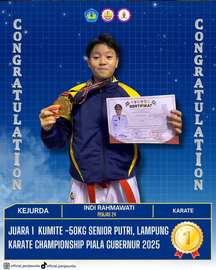Foto prestasi Lampung karate campionship piala gubernur 2025